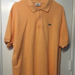 Men’s Size 7 [XXL] Light Orange Lacoste Polo